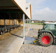 RECK-Einschwenk-Zapfwellenmixer f&uuml;r G&uuml;lle-Slalomsysteme