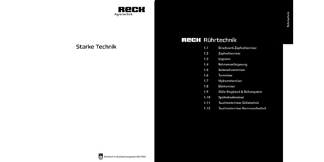 RECK Agrartechnik - Новый каталог продукции