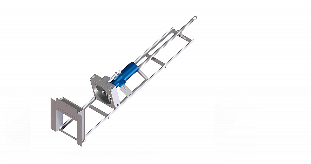 RECK - Slurry mixers: Submersible mixer Orka with propeller frame for circulation systems