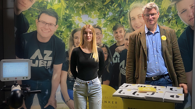 RECK Agrartechnik - Interessierte Schülerinnen und Schüler auf der Ausbildungsmesse in Riedlingen