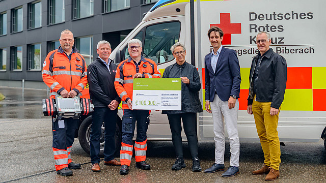 RECK Agrartechnik - 100.000 Euro für den Rettungsdienst im Landkreis Biberach